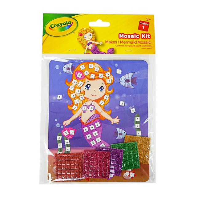 Crayola Mosaic Kit Makes 1 Mermaid Mosaic RRP 1 CLEARANCE XL 99p